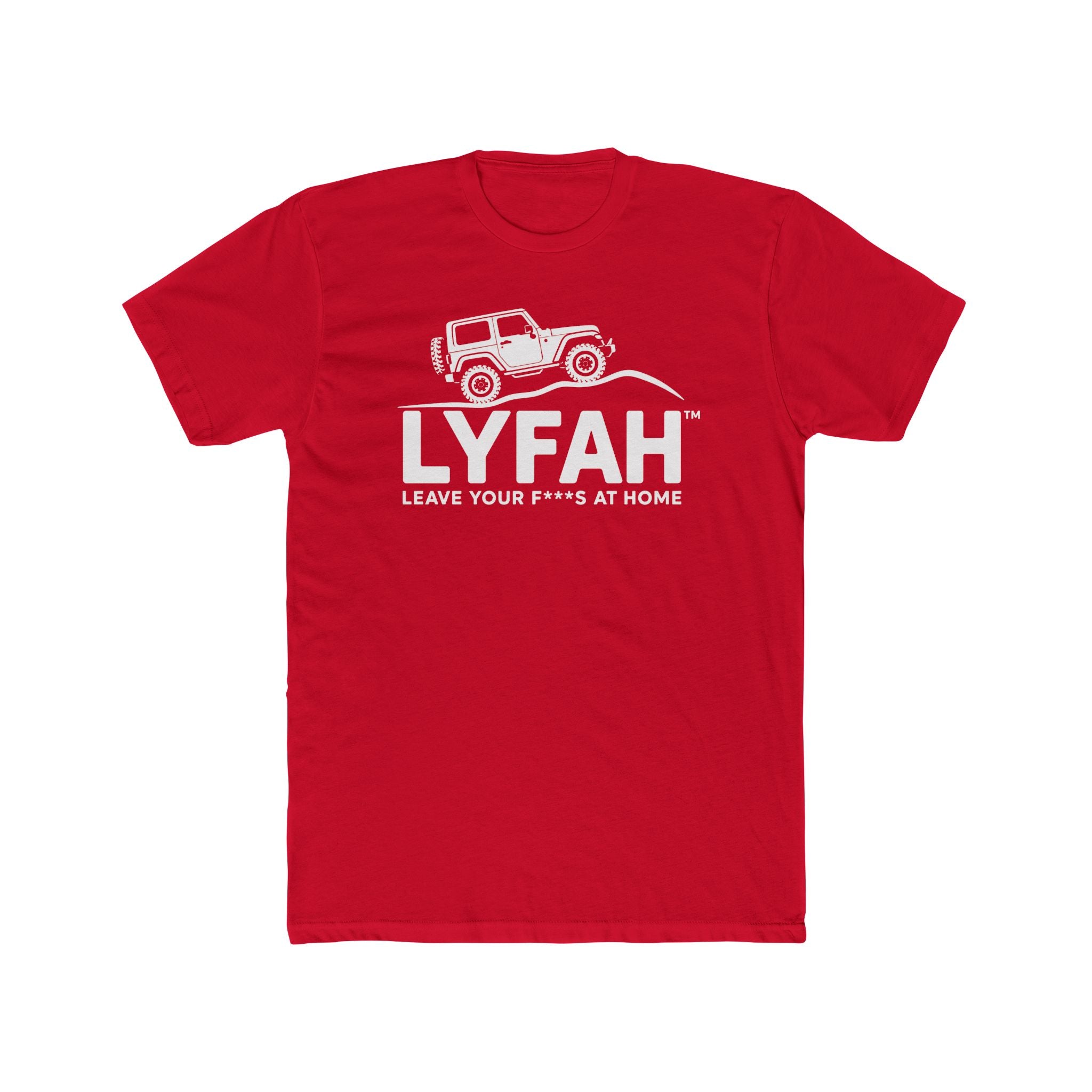 Men's LYFAH 4X4 T‑Shirt — 'Leave Your F***s At Home' Outdoor Adventure Tee