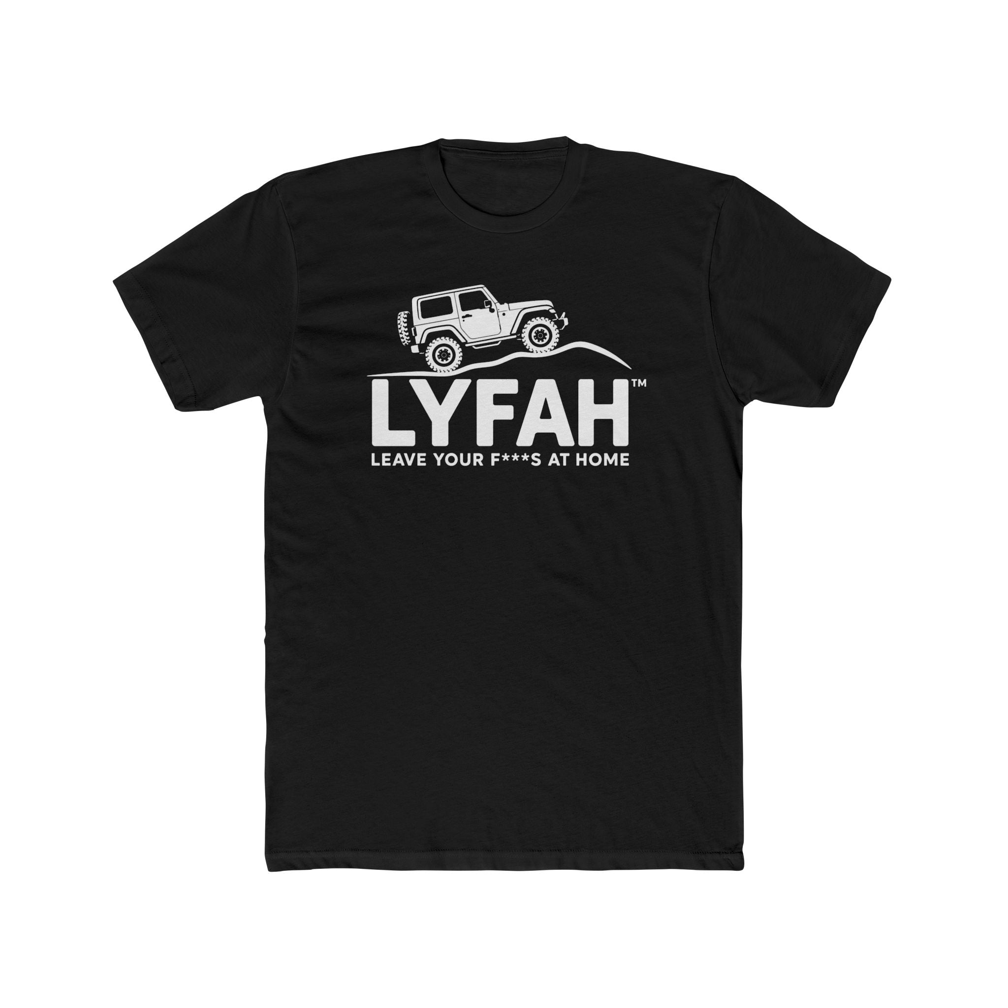 Men's LYFAH 4X4 T‑Shirt — 'Leave Your F***s At Home' Outdoor Adventure Tee