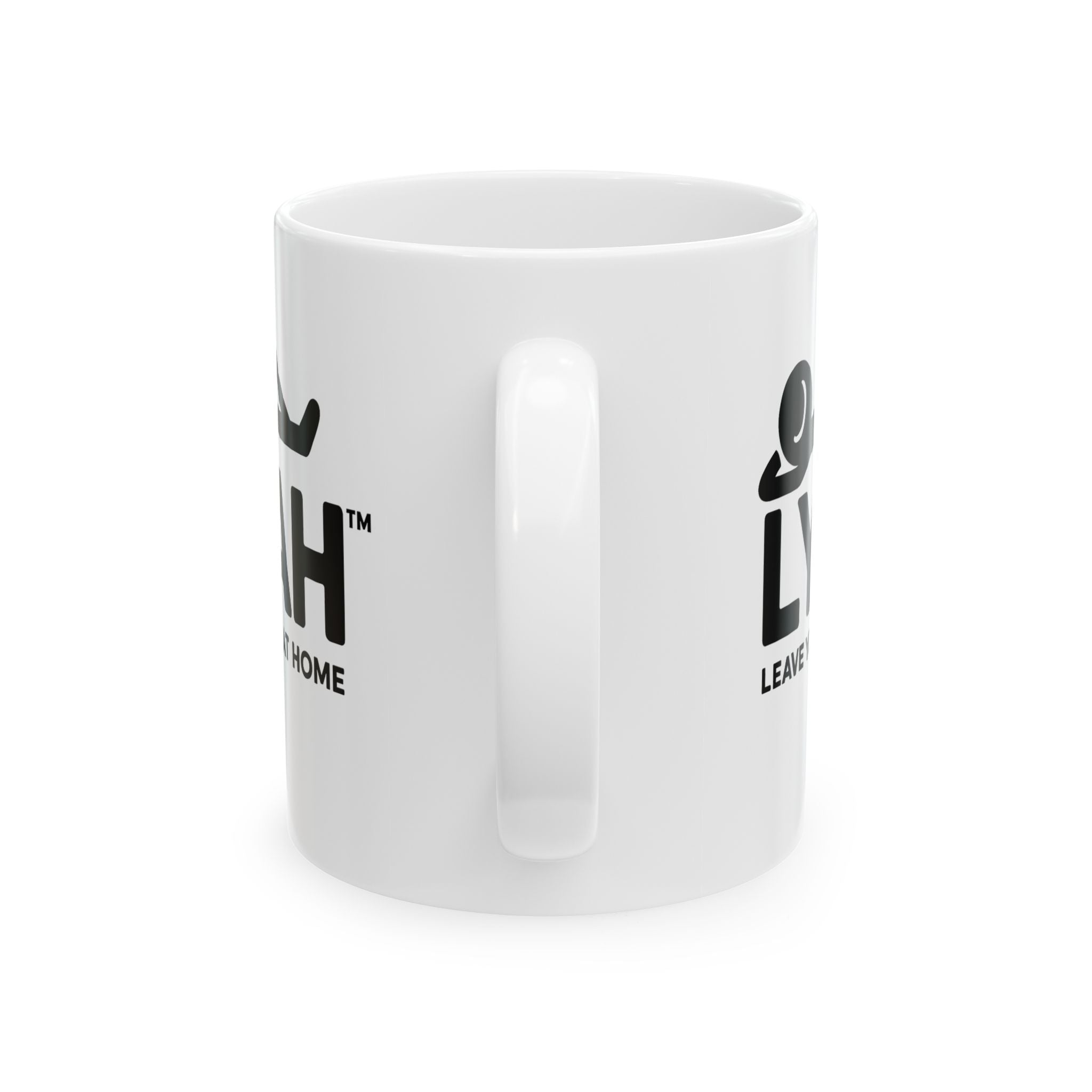 LYFAH Ceramic Mug — 'Leave Your F***s At Home' Funny Coffee Cup (11oz, 15oz)