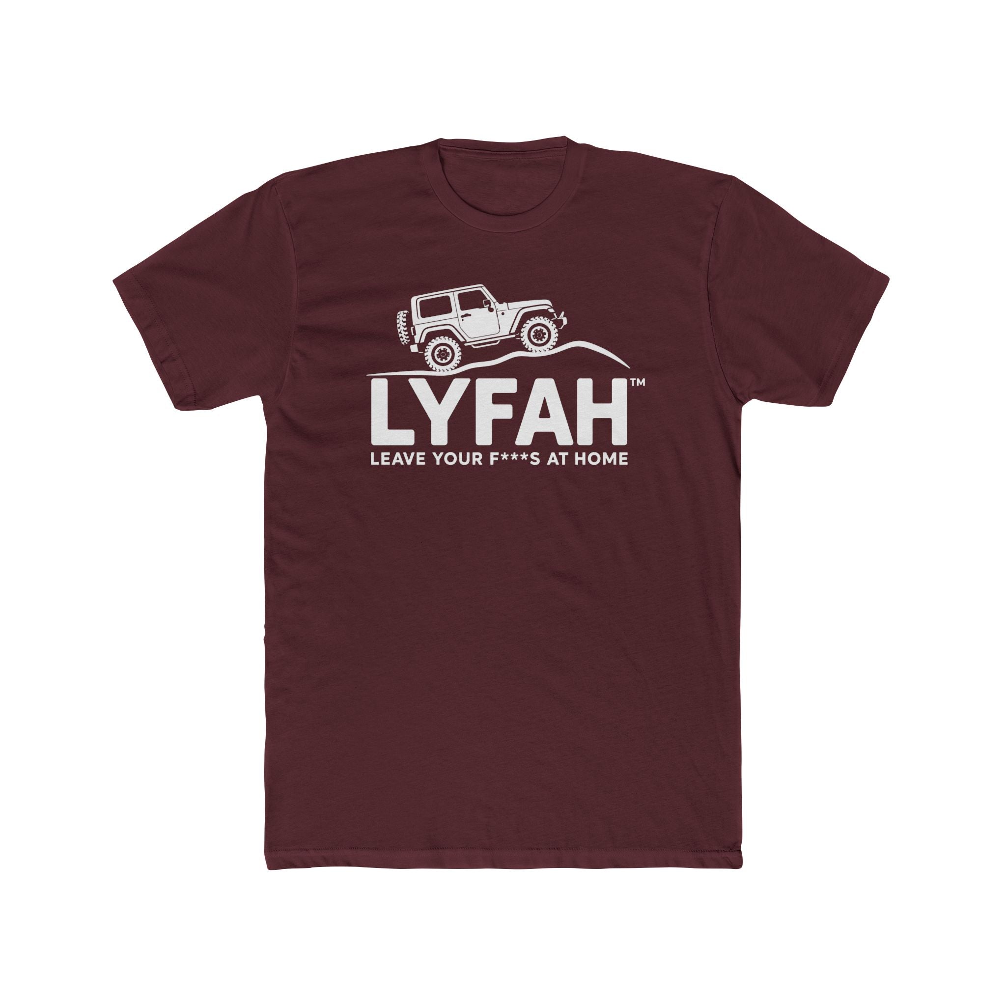 Men's LYFAH 4X4 T‑Shirt — 'Leave Your F***s At Home' Outdoor Adventure Tee