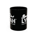 LYFAH Accent Coffee Mug – Black 11/15oz, "Leave Your F***s At Home" Ceramic Travel Mug
