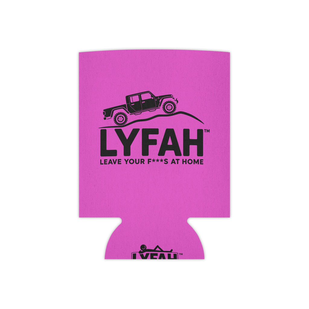 LYFAH 4X4 Koozie – "Leave Your F***s at Home" Pink Koozie for Off‑Roaders & Outdoor Parties
