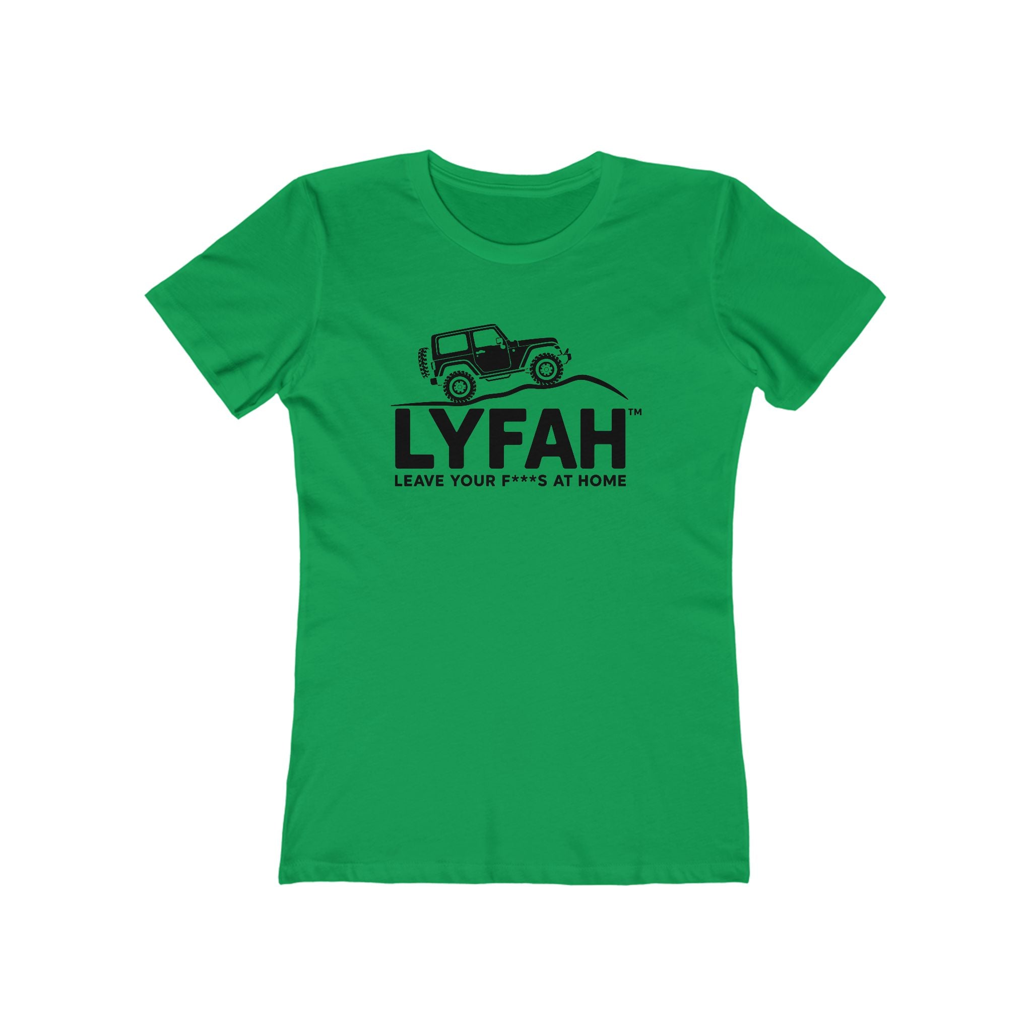 LYFAH 'Leave Your F***S At Home' Boyfriend Tee — Women's 4X4 Adventure T‑Shirt