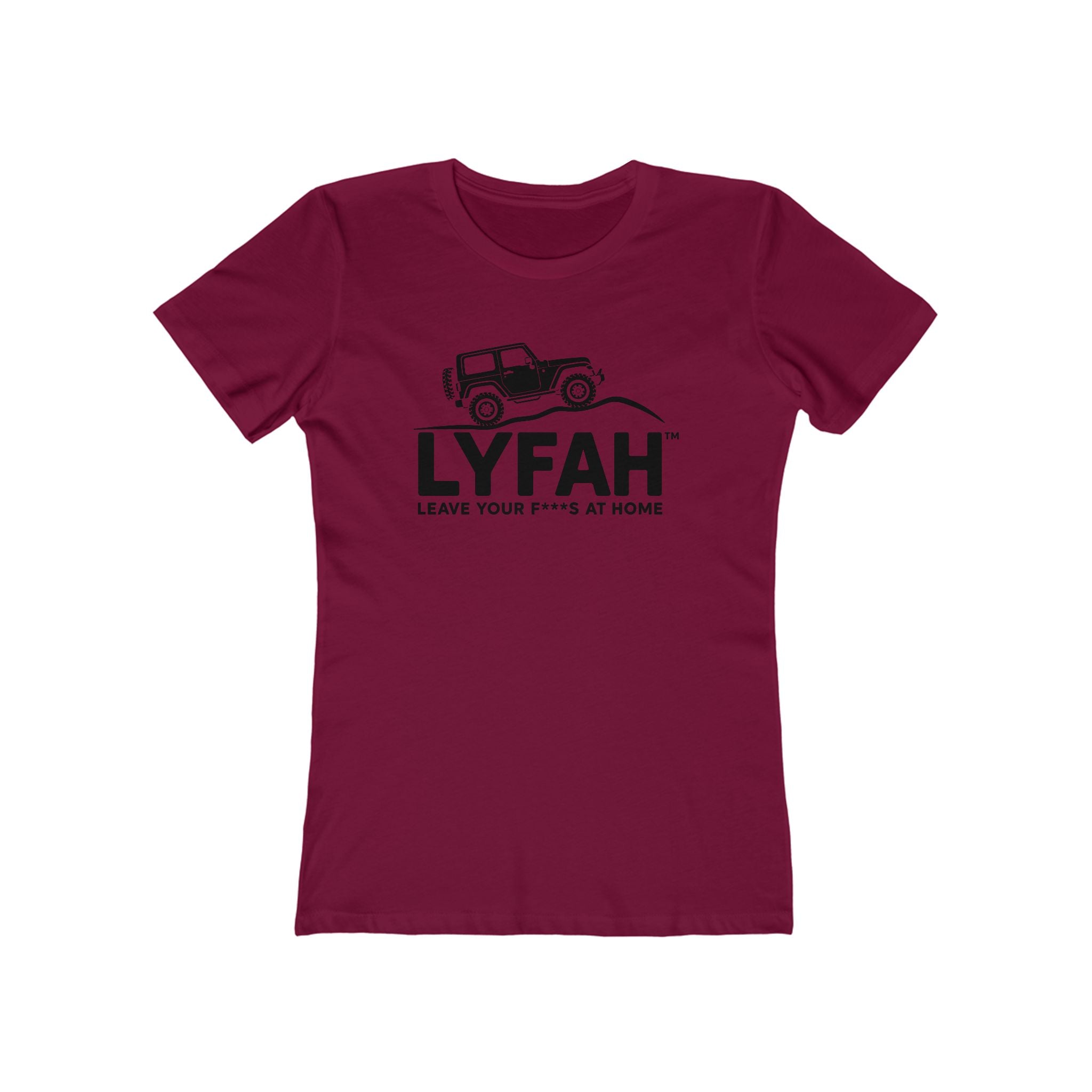 LYFAH 'Leave Your F***S At Home' Boyfriend Tee — Women's 4X4 Adventure T‑Shirt