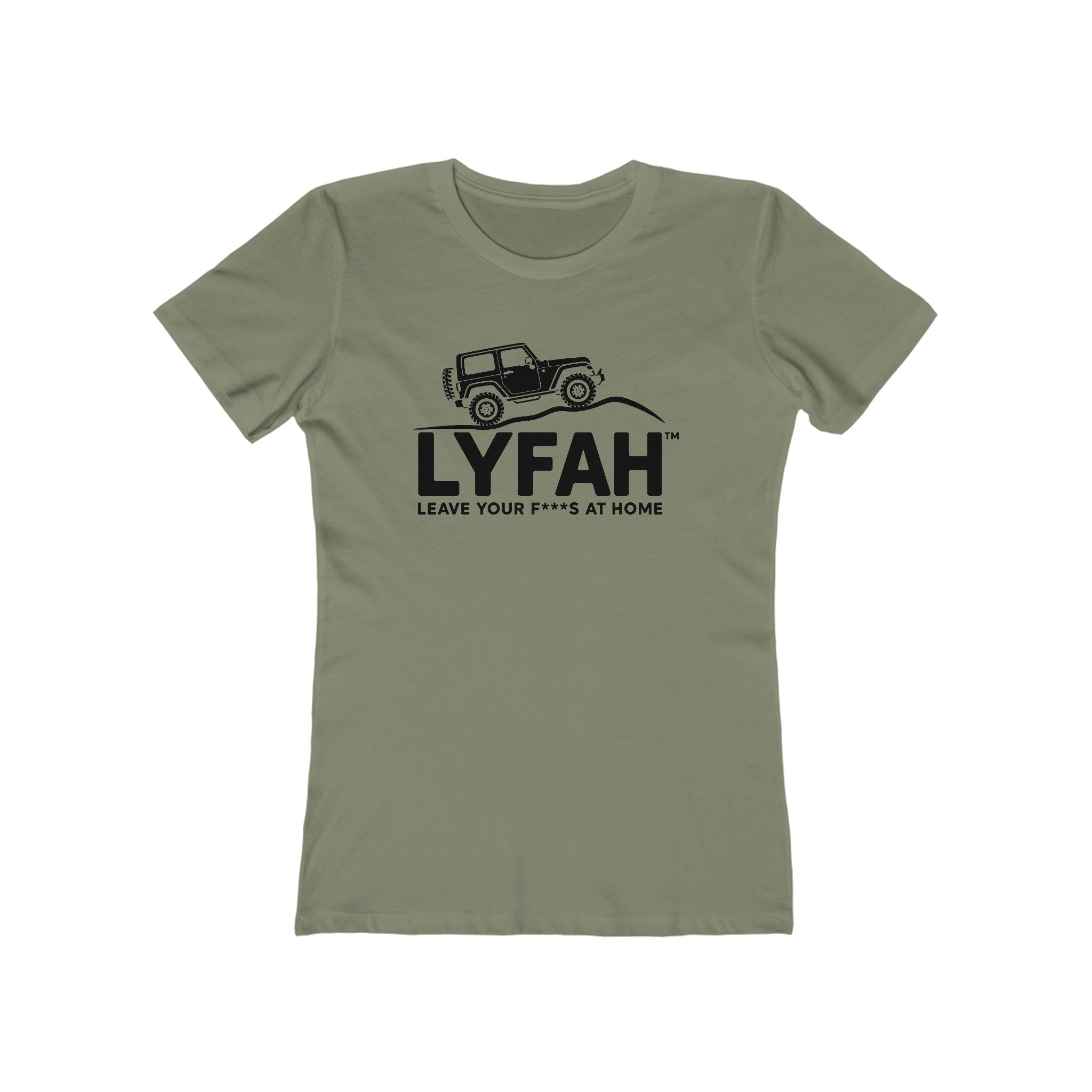 LYFAH 'Leave Your F***S At Home' Boyfriend Tee — Women's 4X4 Adventure T‑Shirt
