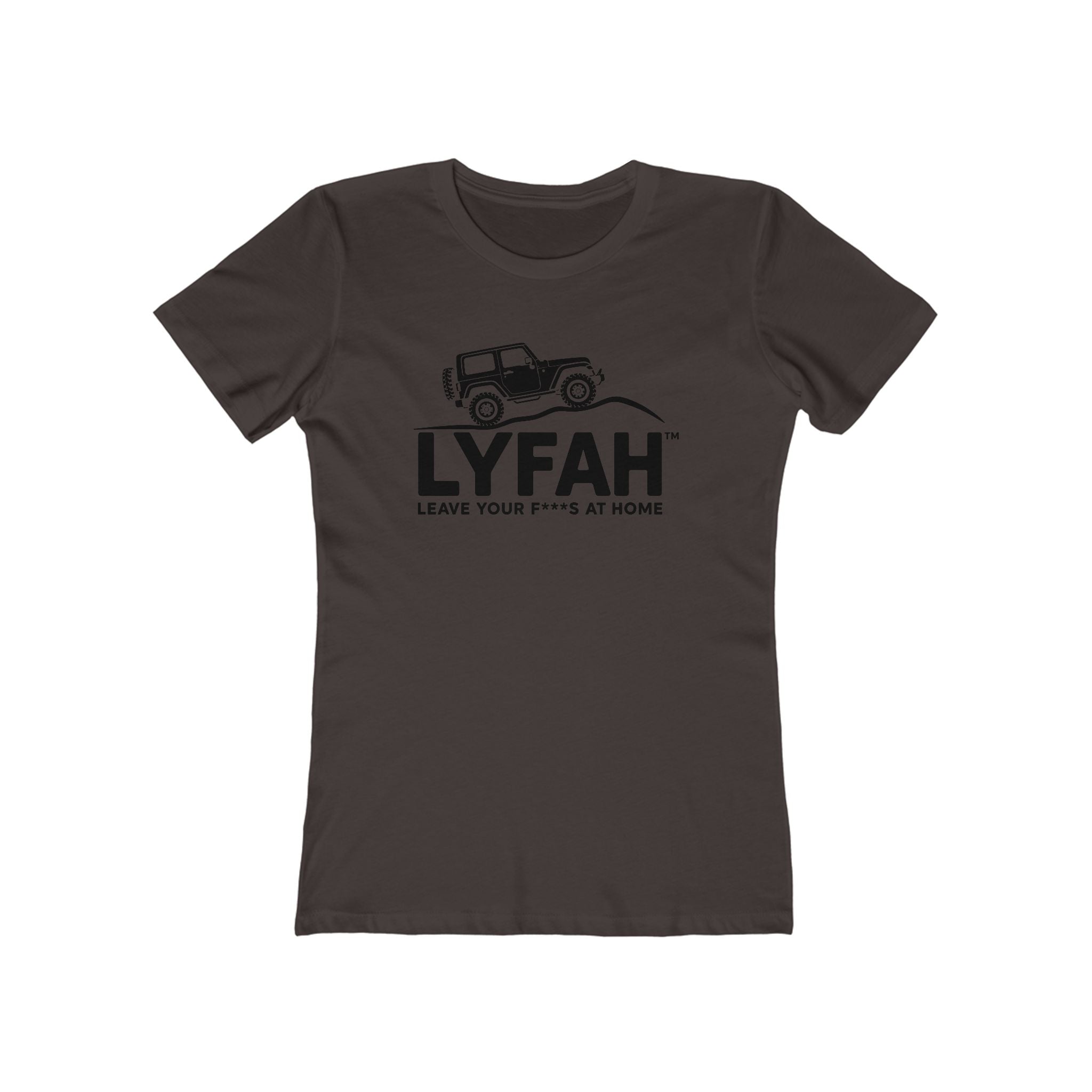 LYFAH 'Leave Your F***S At Home' Boyfriend Tee — Women's 4X4 Adventure T‑Shirt