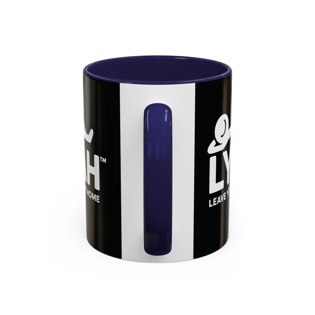 LYFAH Accent Coffee Mug – Black 11/15oz, "Leave Your F***s At Home" Ceramic Travel Mug