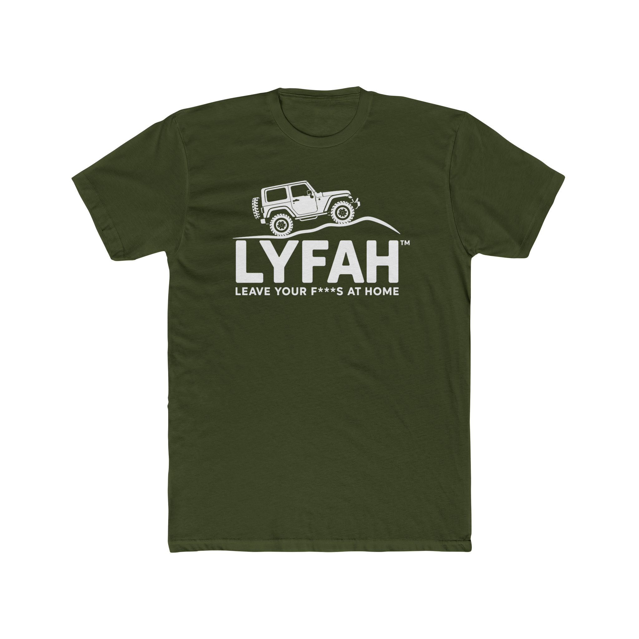 Men's LYFAH 4X4 T‑Shirt — 'Leave Your F***s At Home' Outdoor Adventure Tee