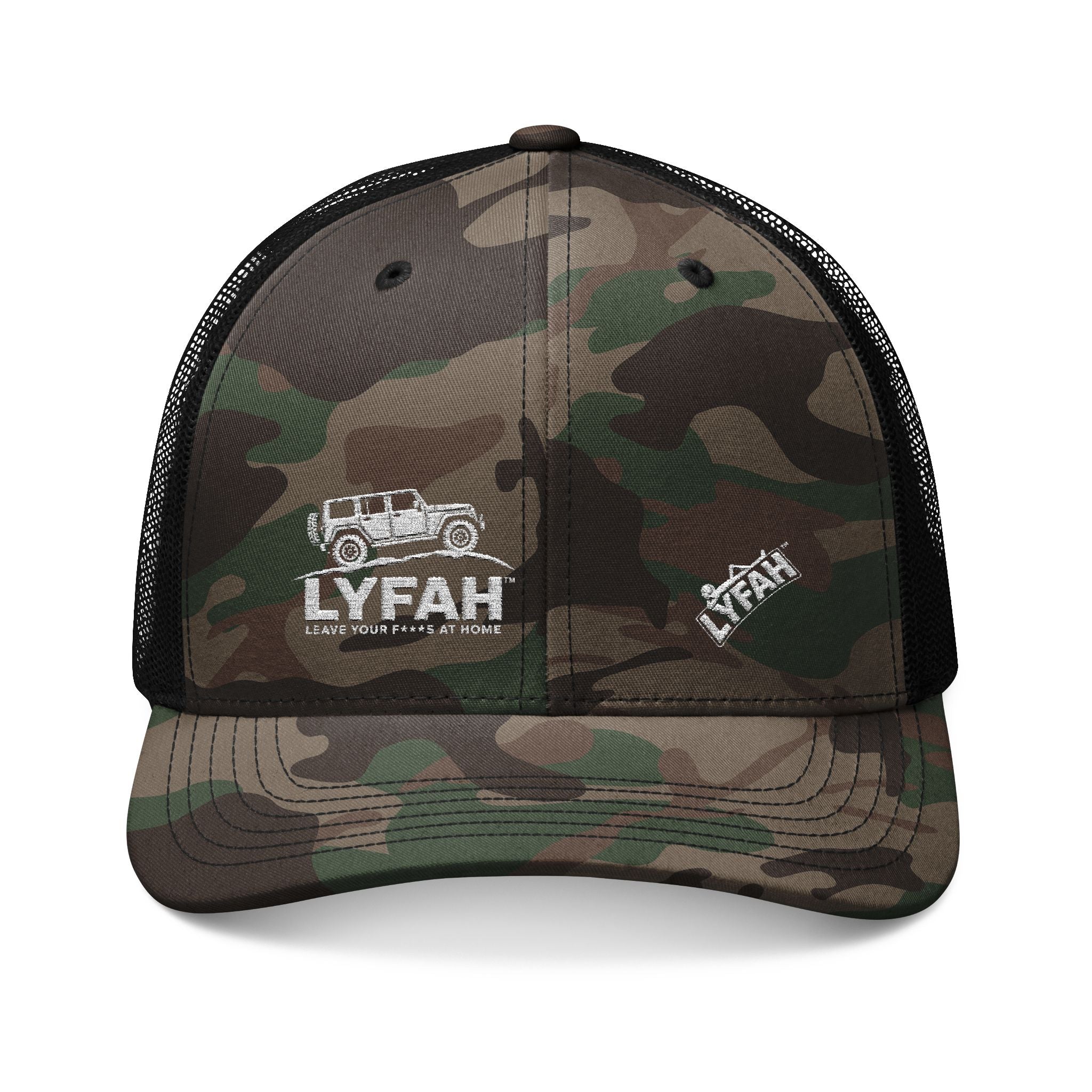 LYFAH 4x4 Camo Trucker Hat (Embroidery)