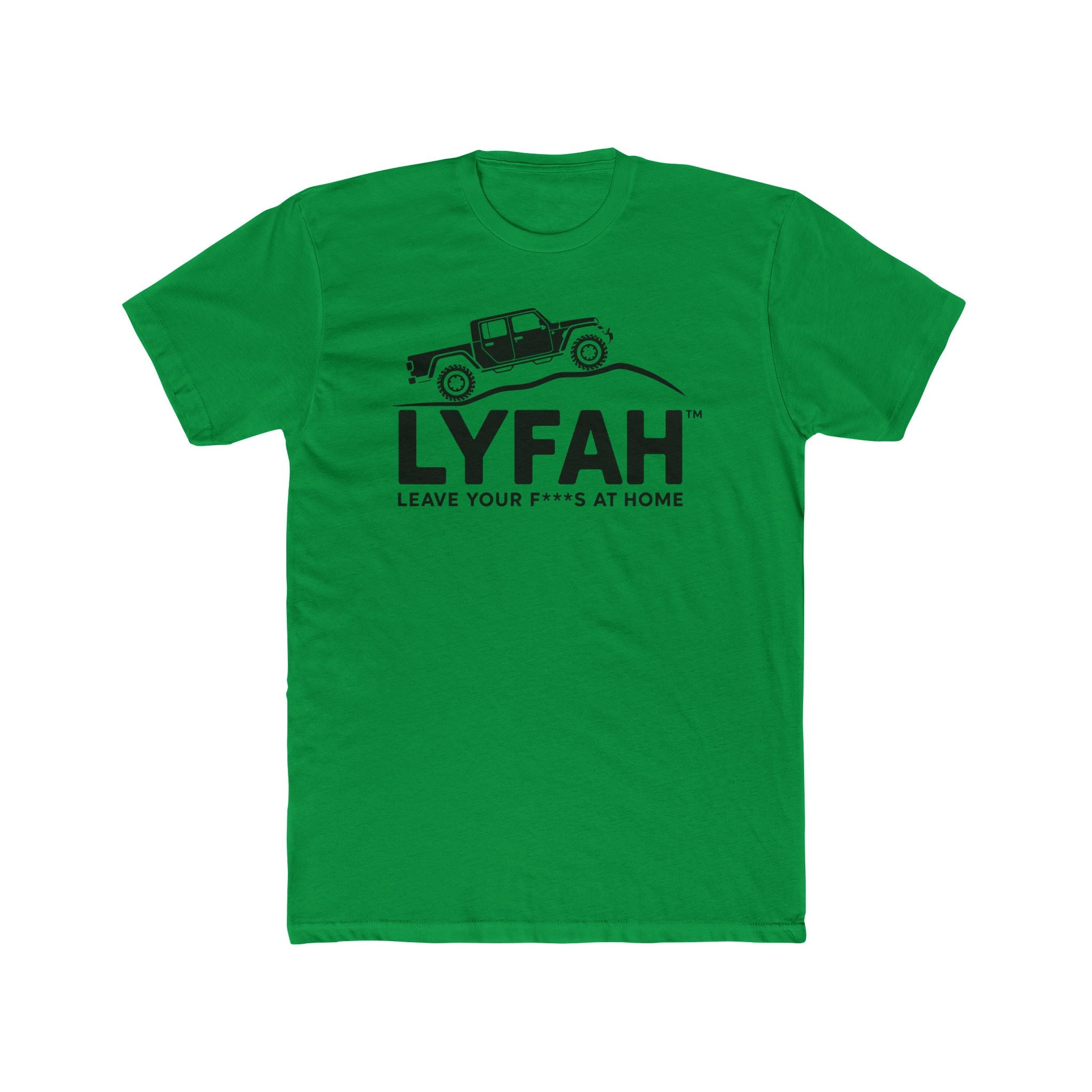 LYFAH Men's 4X4 Graphic Tee — "Leave Your F***s At Home" Casual Cotton Crew
