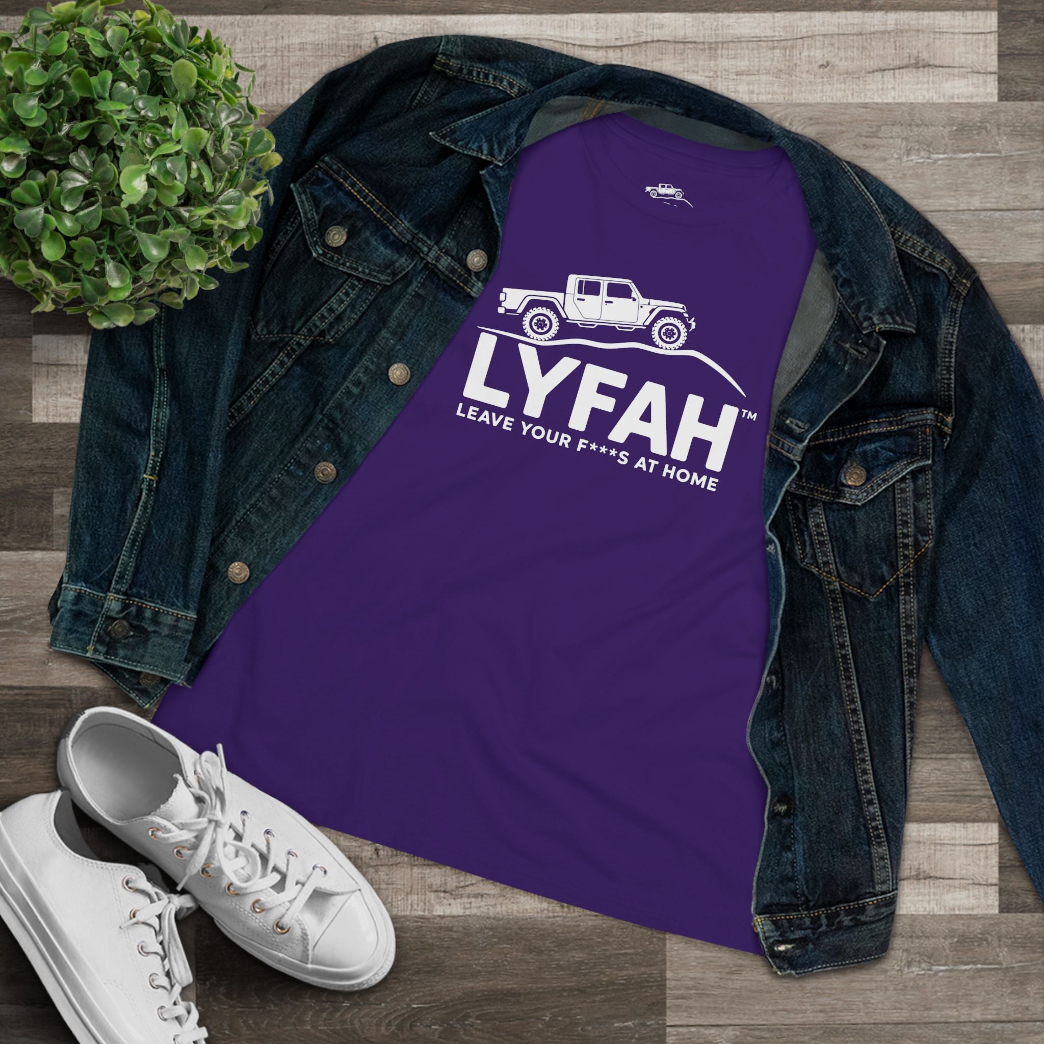 LYFAH Women's 4x4 Cotton Tee