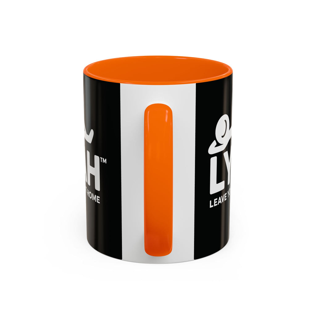 LYFAH Accent Coffee Mug – Black 11/15oz, "Leave Your F***s At Home" Ceramic Travel Mug