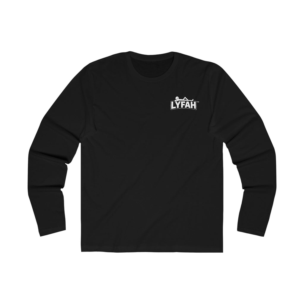 LYFAH Minimal Logo Long Sleeve Tee — Men's Graphic Crew Shirt