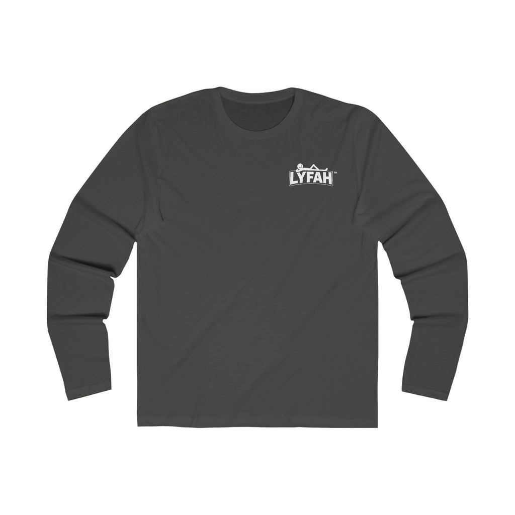 LYFAH Minimal Logo Long Sleeve Tee — Men's Graphic Crew Shirt